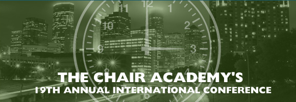The chair Academy's 19th Annual International Leadership Conference for Post-Secondary Leaders